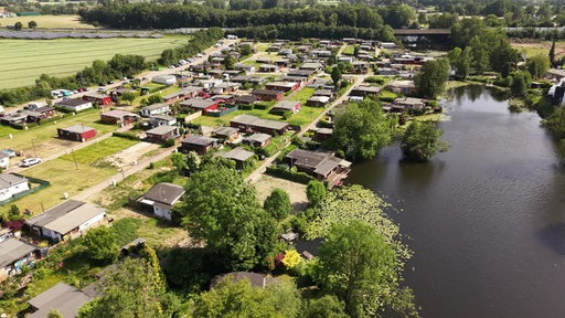 Campingplatz Drohnenaufnahme