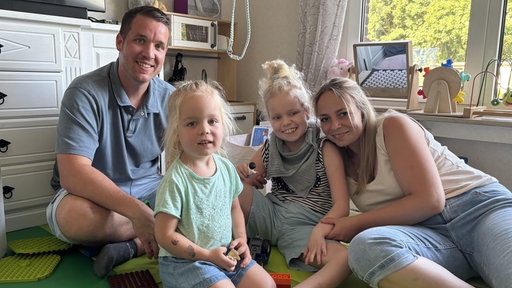 Familie Effertz Vater, Lea, Mia, Mutter