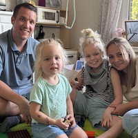 Familie Effertz Vater, Lea, Mia, Mutter