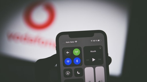 Symbolbild „Kein Netz“ für Mobilfunkstörungen von Vodafone im niederrheinischen Ort Walbeck.