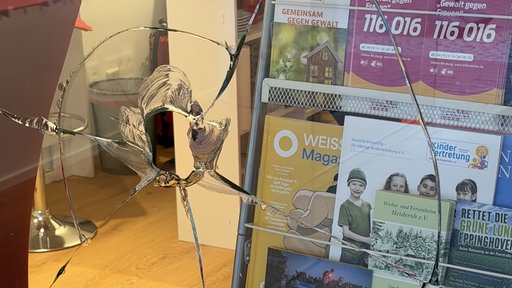 Beschädigtes Fenster 