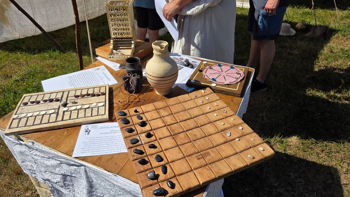 Brettspiele der Römer auf der Landesgartenschau in Neuss