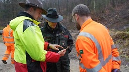 Einsatzkräfte vor Ort