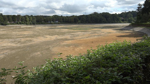 Die Baustelle an der Möhnetalsperre 