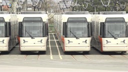 Die S-Bahnen in der Endhaltestelle Sieker