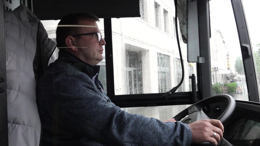 Busfahrer Ridvan Behluli aus dem Kosovo