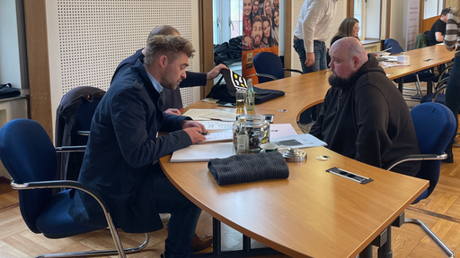 Dennis Scheer beim Job-Speeddating 