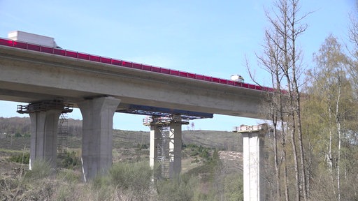 Baustelle an der Brücke