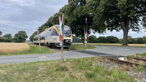 Bahnübergang an der Strecke Münster-Warendorf