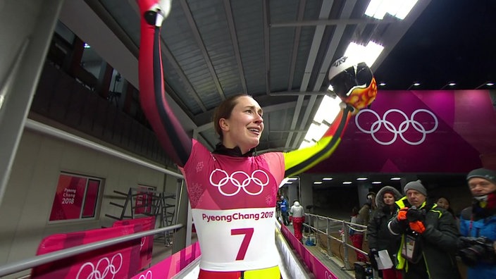 Jacquline Pfeifer nach ihrem Wettkampf.
