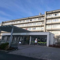 Eingangsbereich des Sankt Martinus Hospital in Olpe