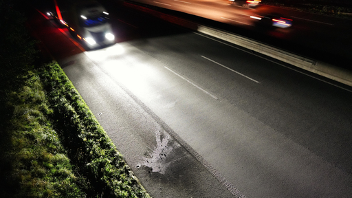 Brandfleck des Angriffs auf der A2