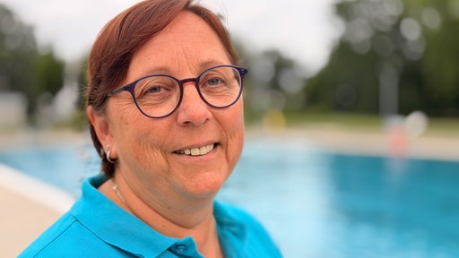 Freibadleiterin Kerstin Lech