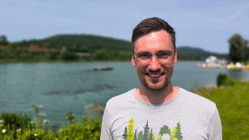 Fabian Fester, Biologe und Mitarbeiter der biologischen Station Lippe
