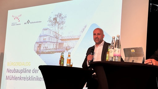 Präsentation über Neubaupläne der Mühlenkreiskliniken
