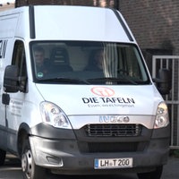 der Lkw der Lüdinghausener Tafel