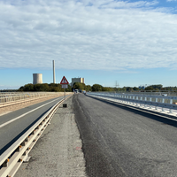 Marode Weserbrücke in Petershagen