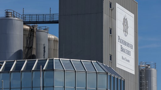 Das Werksgebäude der Paderborner Brauerei
