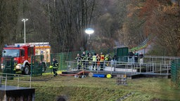 Polizei- und Feuerwehreinsatz auf der A45.