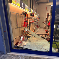 Zerstörtes Schaufenster