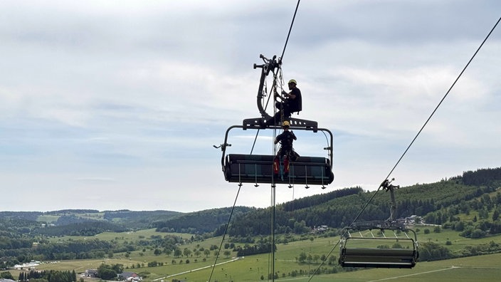 Rettung aus der Gondel 
