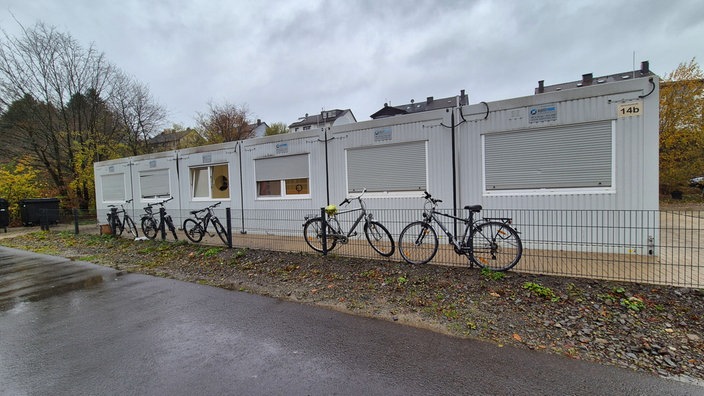Die Container der Geflüchtetenunterkunft in Drolshagen