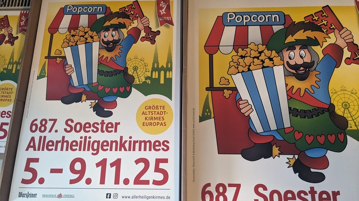 Ein Plakat der Allerheiligenkirmes in Soest