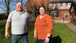 Landwirt mit Tochter