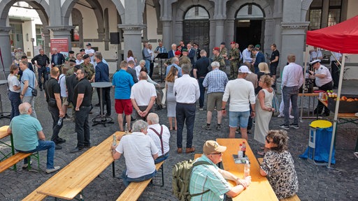 Teilnehmer des Veteranentags in Paderborn