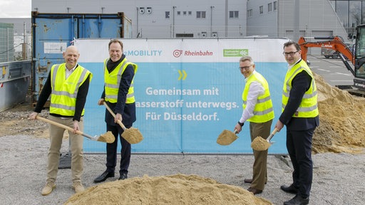 Spatenstich für Europas größte Wasserstofftankstelle in Düsseldorf