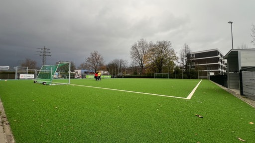 Fußballplatz des DSV 04 Lierenfeld in Düsseldorf