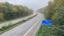 Die A59 bei Düsseldorf ist in Richtung Leverkusen für acht Monate gesperrt