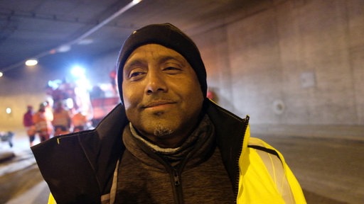 Kesete Berhane, der verantwortliche Projektleiter der Bauarbeiten im Rheinufertunnel