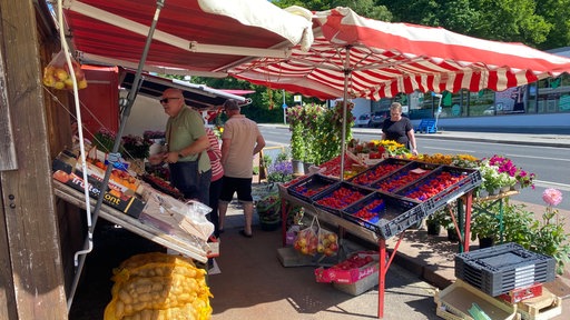 Theelens Gemüsehandel am deutsch-belgischen Grenzübergang