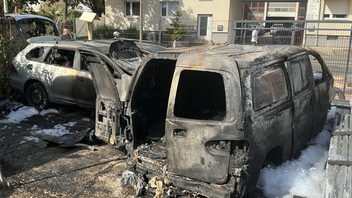 Ausgebrannte Autos