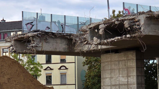 Die abgerissene Nordbrücke