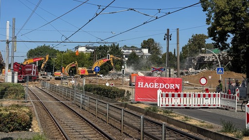 Bagger auf einer Baustelle