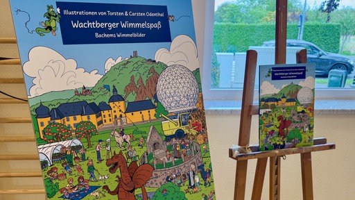Das Cover vom neuen Wimmelbuch mit vielen Motiven aus Wachtberg