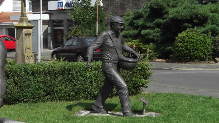 Lebensgroße Kupferstatue 