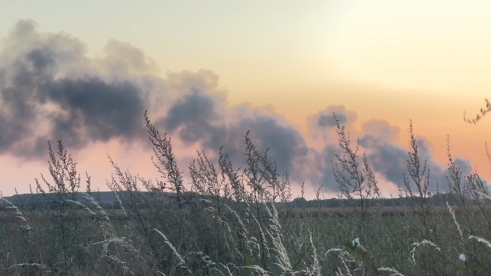 Brand einer Lagerhalle in Wassenberg