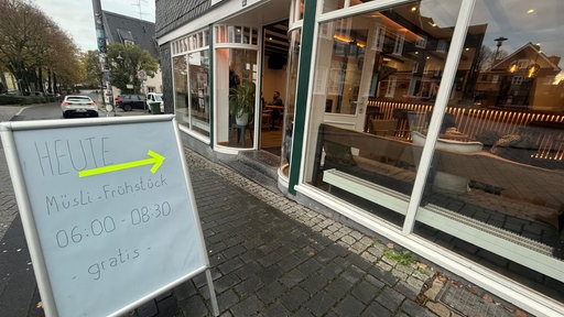 Das Frühstücks-cafe in Wermelskirchen von außen