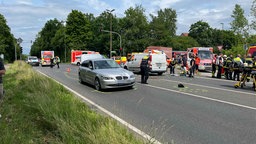 Rettungskräfte vor Ort im Einsatz