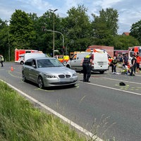 Rettungskräfte vor Ort im Einsatz