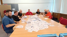 Auszählung der Stimmzettel 