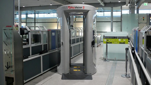 Körperscanner am Flughafen