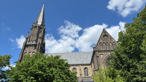 Die Johann Baptist Kirche in Krefeld. 