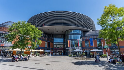 Das Rathaus in Leverkusen-Wiesdorf