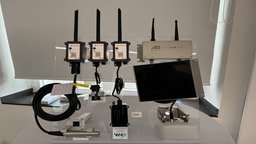 Ein Teil der Messtechnik, die die Wissenschaftler bei ihrem Modellprojekt an der Inde verwenden