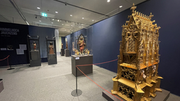 Ausstellungsraum von "Praymobil" im Aachener Suermondt-Ludwig-Museum