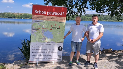 Zu sehen sind links Hans Josef Schnepper und rechts Oliver Popp.